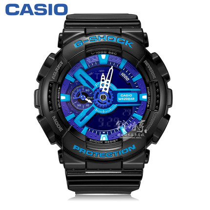 【香港直邮】卡西欧手表G-SHOCK户外运动防水电子男表GA-110HC-1A
