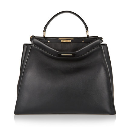 正品直邮Fendi芬迪2016新款女包时尚休闲黑色小牛皮手提包572418 正品直邮Fendi芬迪2016新款女包时尚休闲黑色小牛皮手提包572418