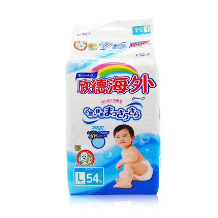 Goo.N大王L尿不湿 日本大王纸尿裤超薄透气纸尿裤L54片装
