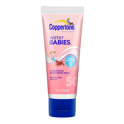 包邮 美国 Coppertone水宝宝 水嫩防晒乳SPF50+ 88ML 温和防水