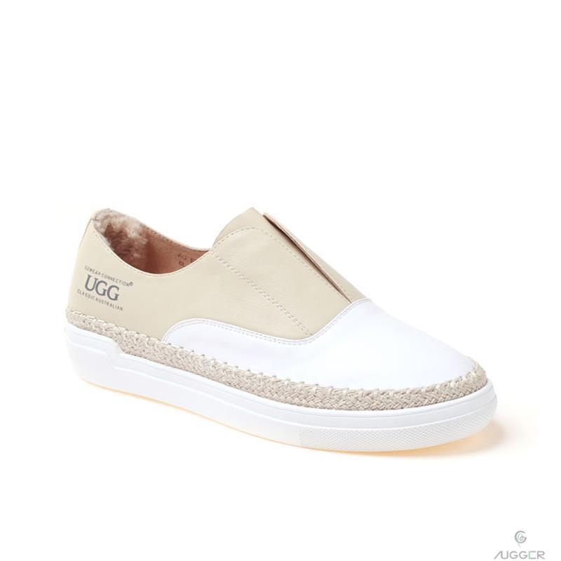 OZWEAR UGG开口笑时尚春款女士休闲鞋OB171沙色39码