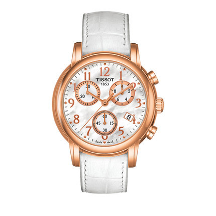 海外直邮TISSOT/天梭 韵驰石英女表T050.217.36.112.00皮带手表