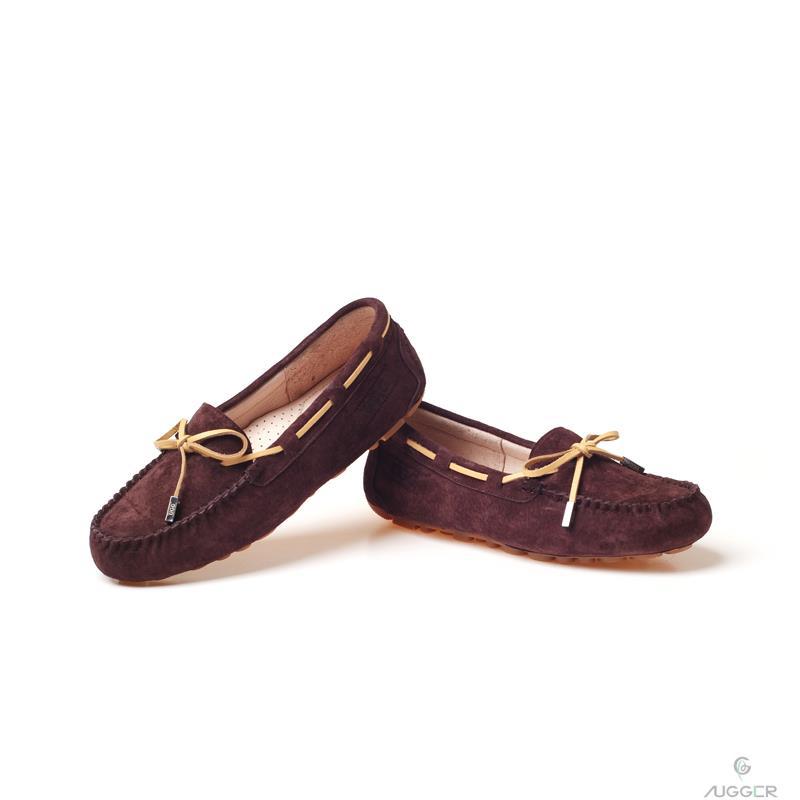 OZWEAR UGG春夏款女士豆豆鞋OB150巧克力色37码