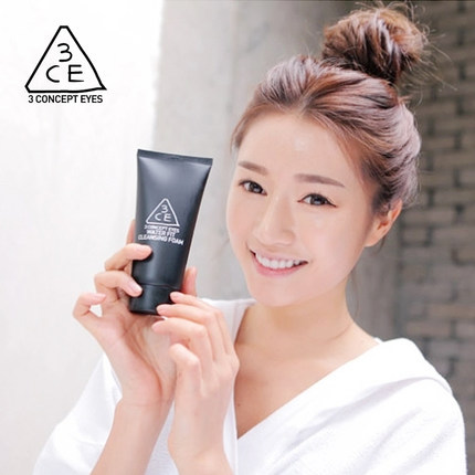 STYLENANDA官方 3CE WATERFIT CLEANSING FOAM保湿泡沫洁面乳