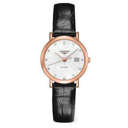瑞士手表 浪琴Longines瑰丽系列手表女表机械表 L4.287.8.87.0