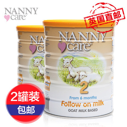英国包税直邮 高端婴幼儿羊奶粉Nanny Care2段6-12月900g*2罐 英国包税直邮 高端婴幼儿羊奶粉Nanny Care2段6-12月900g*2罐