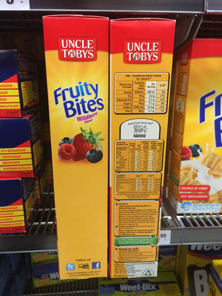 澳大利亚进口麦片浆果-Uncle Tobys麦片浆果500g