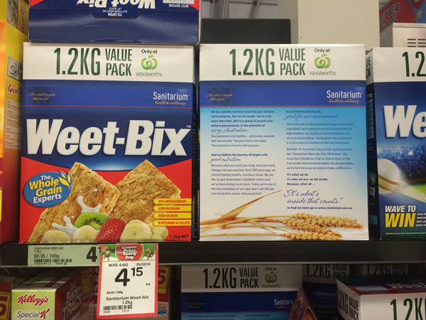 澳大利亚进口全谷物早餐-Sanitarium Weet-Bix全谷物早餐冲饮1.2kg