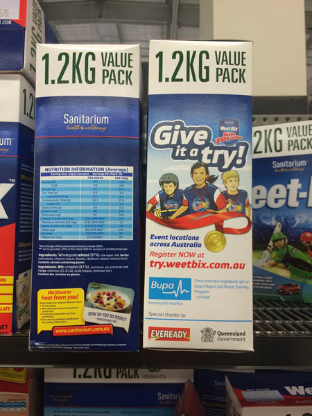 澳大利亚进口全谷物早餐-Sanitarium Weet-Bix全谷物早餐冲饮1.2kg