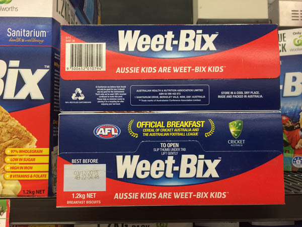 澳大利亚进口全谷物早餐-Sanitarium Weet-Bix全谷物早餐冲饮1.2kg 澳大利亚进口全谷物早餐-Sanitarium Weet-Bix全谷物早餐冲饮1.2kg