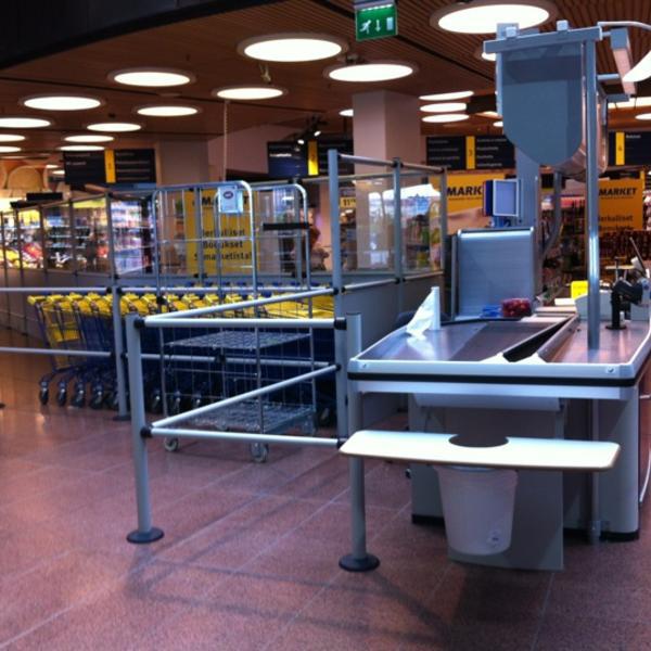 Photo taken at S-market by Marja K. on 7/7/2012-芬兰南部赫尔辛基圆屋 Photo taken at S-market by Marja K. on 7/7/2012