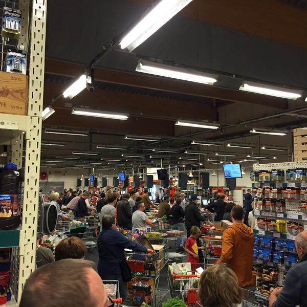 Photo taken at Colruyt by Michel D. on 5/15/2015