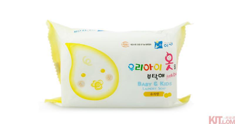 我珂爱 儿童洗衣皂 柚子香 200g