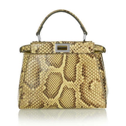 正品直邮Fendi芬迪2016新款女包时尚蟒蛇皮手提包单肩包   625367 正品直邮Fendi芬迪2016新款女包时尚蟒蛇皮手提包单肩包   625367