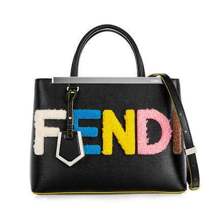 正品直邮Fendi芬迪2016新款女包毛皮贴花纹理小牛皮手提包639271 正品直邮Fendi芬迪2016新款女包毛皮贴花纹理小牛皮手提包639271