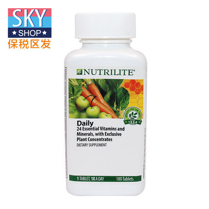 美国安利得力多种营养片有糖型 纽崔莱儿童多种维生素矿物质180片