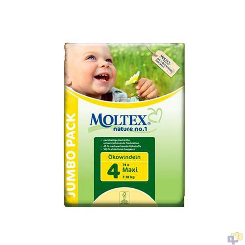 德国进口婴儿纸尿裤-MOLTEX 纸尿裤 L(7-18kg)74片 大包装单价更优惠