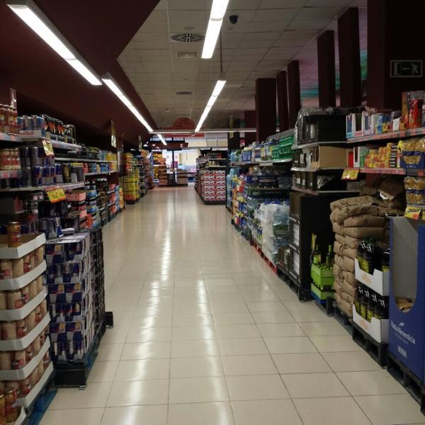 Photo taken at Mercadona by Daniel P. on 2/10/2014