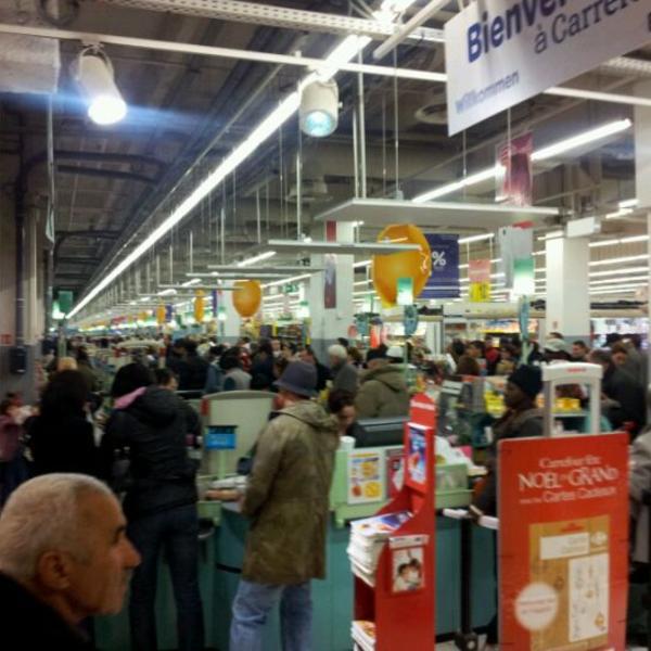 Photo taken at Carrefour by Laurent P. on 12/24/2011-法国尼斯罗屈埃比利埃街 Photo taken at Carrefour by Laurent P. on 12/24/2011