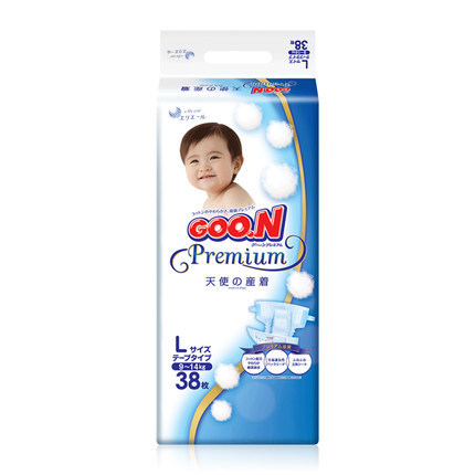 大王GOO.N 日版天使系列 婴儿纸尿裤 L38片