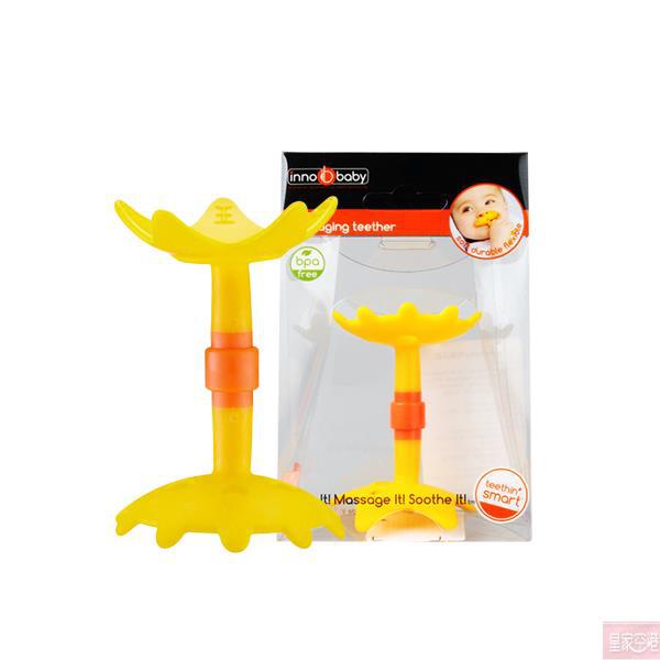 韩国进口牙胶牙刷-Innobaby可手握的训练牙胶牙刷黄色 韩国进口牙胶牙刷-Innobaby可手握的训练牙胶牙刷黄色