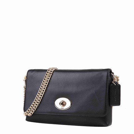 COACH/蔻驰2016新款纯皮双链条包盖式女包 信封单肩包 36824 COACH/蔻驰2016新款纯皮双链条包盖式女包 信封单肩包 36824