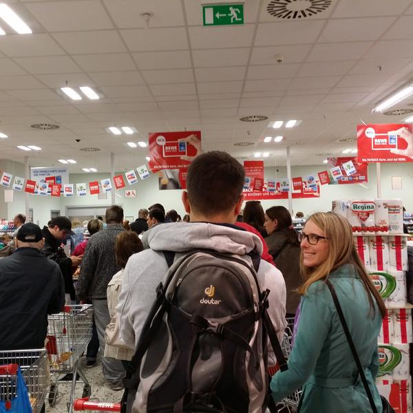 Photo taken at REWE by Ole S. on 4/21/2014
