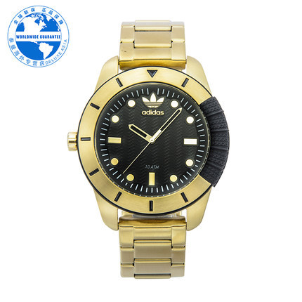 Adidas/阿迪达斯 正品男手表 运动休闲镀金石英腕表ADH3089