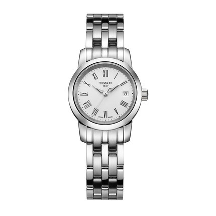 全球联保瑞士天梭-经典系列 女表T033.210.11.013.00 石英表钢带