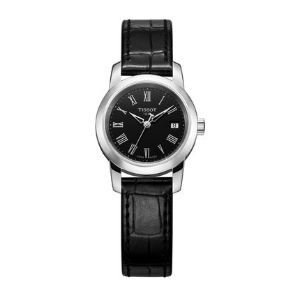 全球联保瑞士天梭TISSOT经典皮带石英手表T033.210.16.053.00女表