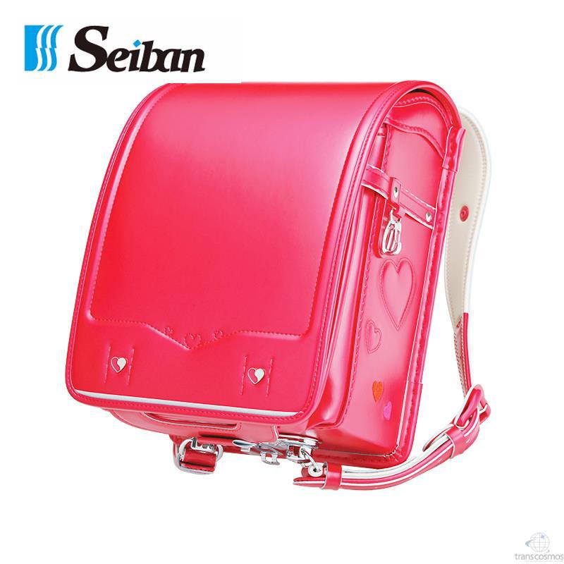 日本原装进口seiban天使之翼 lovepea小学生书包 双肩包 亮红色