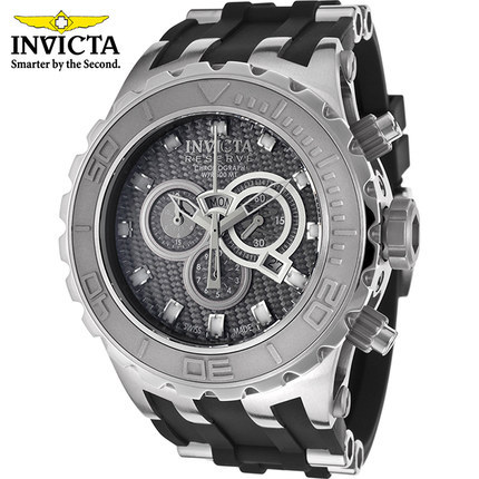 INVICTA男士石英手表 商务运动防水蓝宝石大表盘皮带正品80398