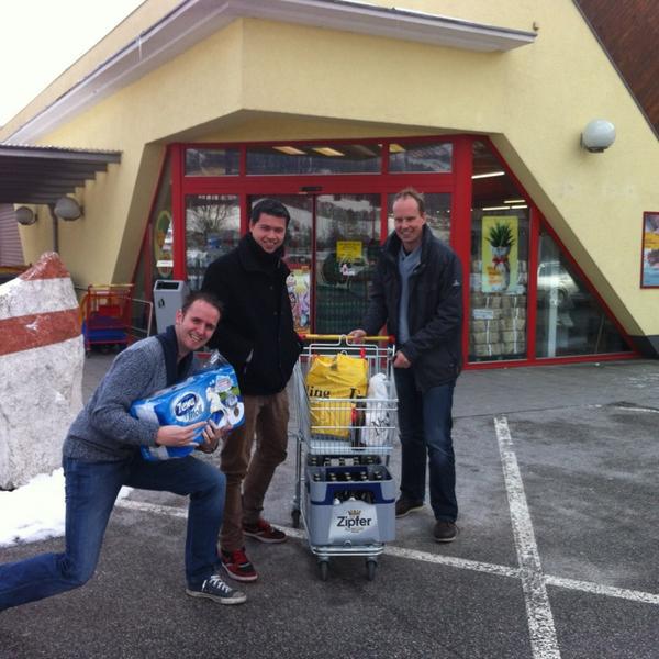 Photo taken at BILLA by Robert G. on 2/9/2013