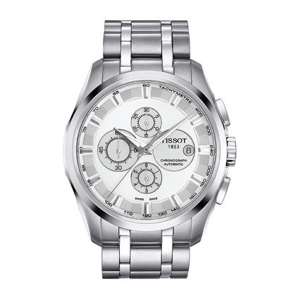 全球联保瑞士 天梭TISSOT库图 机械表T035.627.11.031.00钢带男表