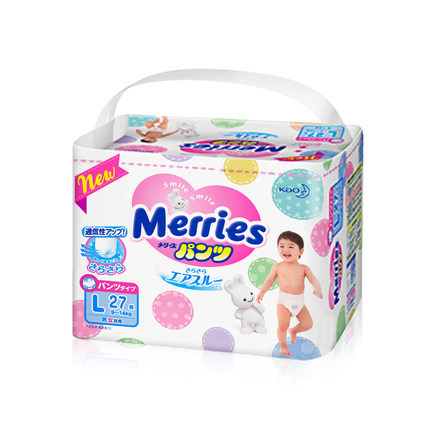 日本花王拉拉裤L27尿不湿宝宝纸尿裤原装三倍透气