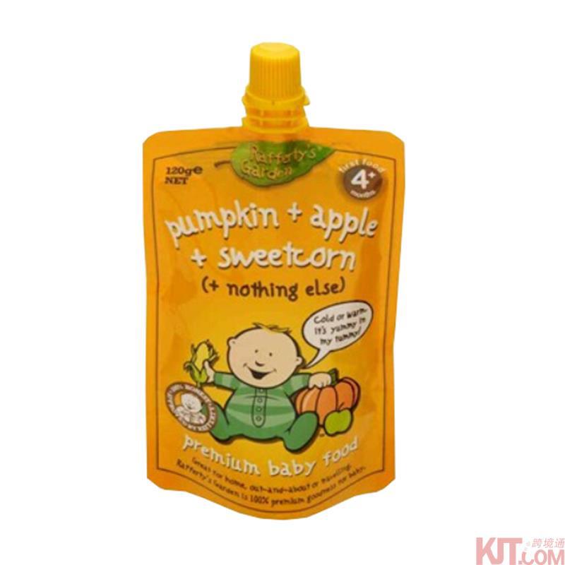 澳大利亚进口婴儿辅食-Raffertys Garden 拉费蒂的花园 婴儿辅食南瓜玉米苹果泥 澳大利亚进口婴儿辅食-Raffertys Garden 拉费蒂的花园 婴儿辅食南瓜玉米苹果泥