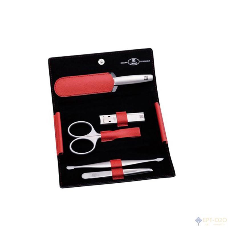 Zwilling双立人 美甲套装5件套 红色