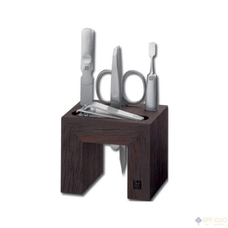 Zwilling双立人 美甲套装5件套 木质底座