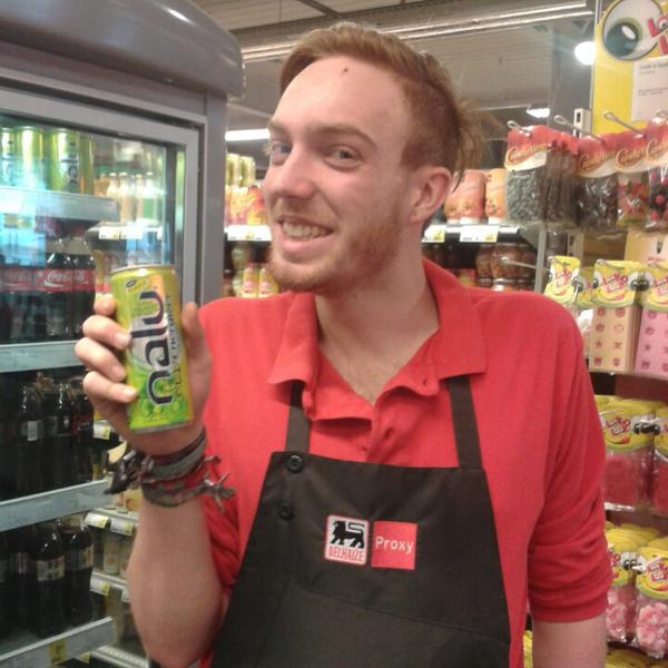 Photo taken at Proxy Delhaize by Sofie V. on 2/1/2014