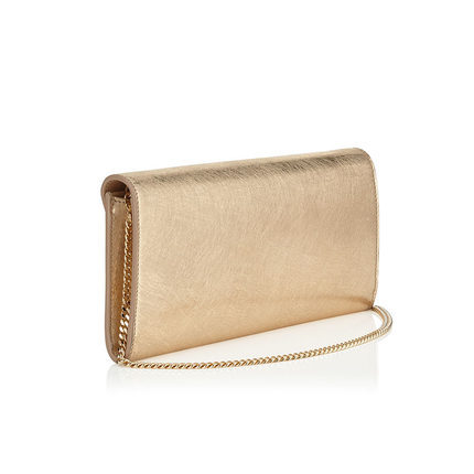 Jimmy Choo周仰杰女包16新款金属色泽长款口盖手拿包MARGOTETZ