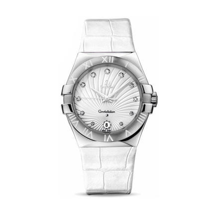 瑞士手表  欧米茄Omega手表女 石英表 皮带 123.13.35.60.52.001