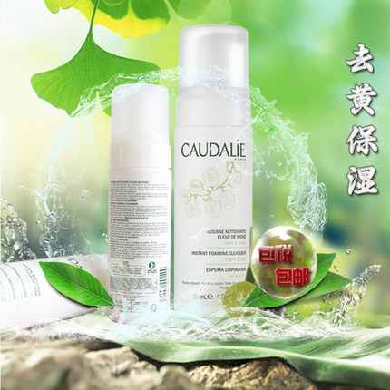 法国Caudalie欧缇丽/泰奥菲大葡萄籽喷雾摩丝洗面奶洁面乳150ml
