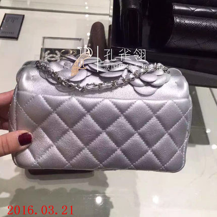 Chanel/香奈儿chanel女包16春款奢华花朵装饰口盖链条单肩包 Chanel/香奈儿chanel女包16春款奢华花朵装饰口盖链条单肩包