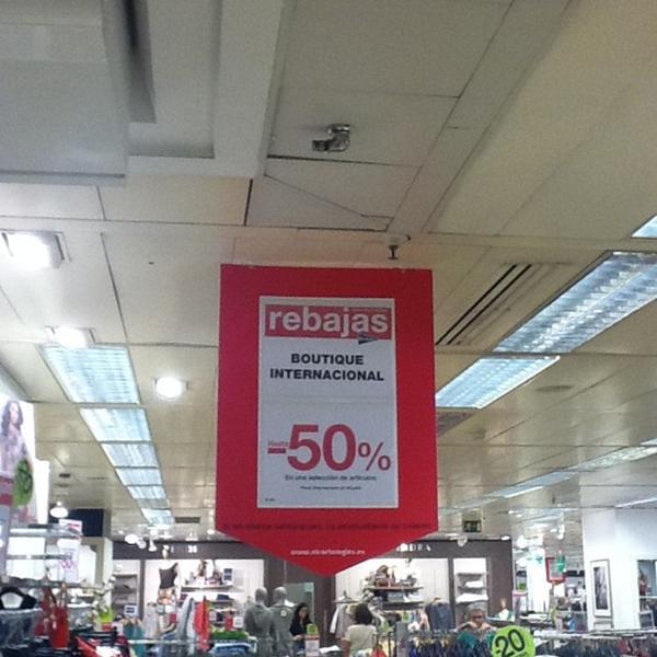 Photo taken at El Corte Inglés by Сергей on 7/27/2012