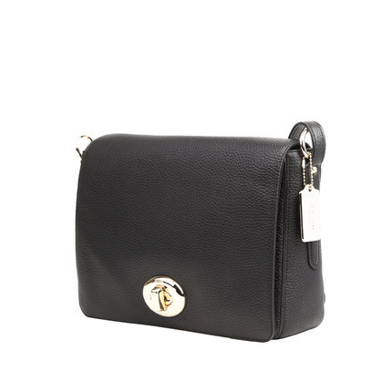 coach/蔻驰牛皮女包 2016春款黑色锁扣单肩斜挎女包中号 35379 coach/蔻驰牛皮女包 2016春款黑色锁扣单肩斜挎女包中号 35379