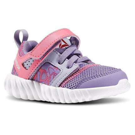 美国直邮Reebok/锐步V72658童鞋儿童女童透气轻便运动鞋跑步鞋