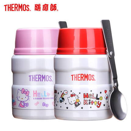 正品膳魔师保温杯食物罐配勺 SK-3000 HelloKitty限量版