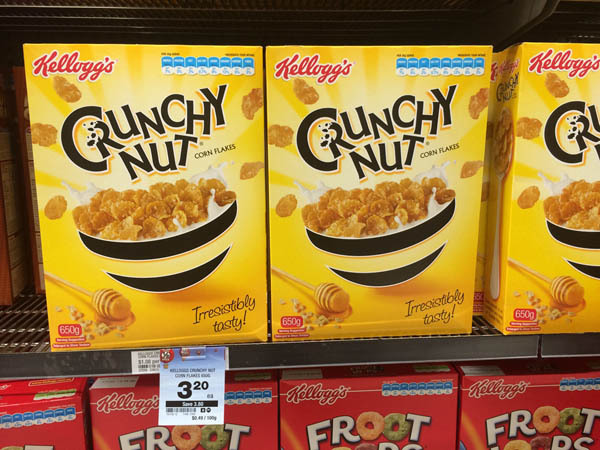 澳大利亚进口玉米片-Kellogg脆螺母玉米片650g