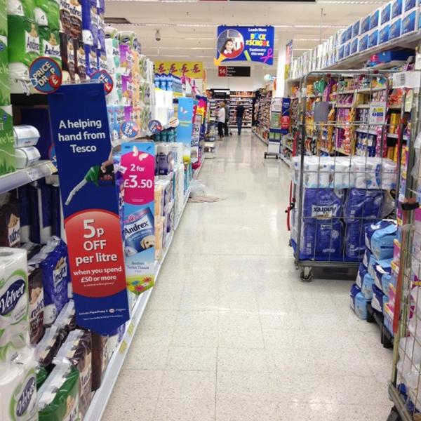 Photo taken at Tesco by Frank J. on 8/26/2012