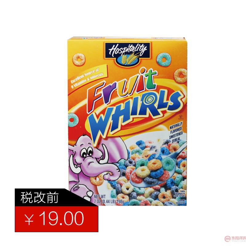 美国进口麦圈-Hospitality好客佳水果味麦圈198g 美国进口麦圈-Hospitality好客佳水果味麦圈198g